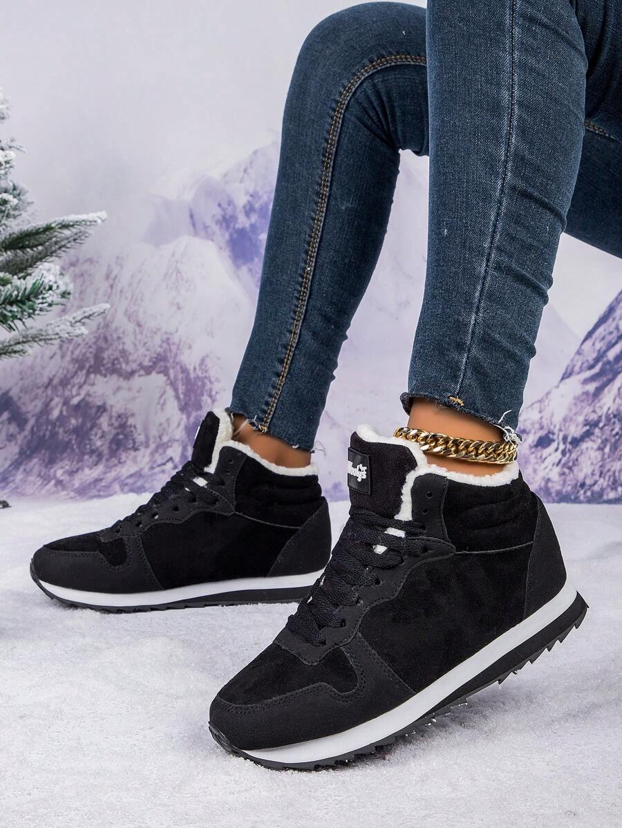 2025 Winter Women's Thermal Lined Warm Snow Boots, Wear-Resistant, Non-Slip, Suitable For Outdoor Activities, Unisex