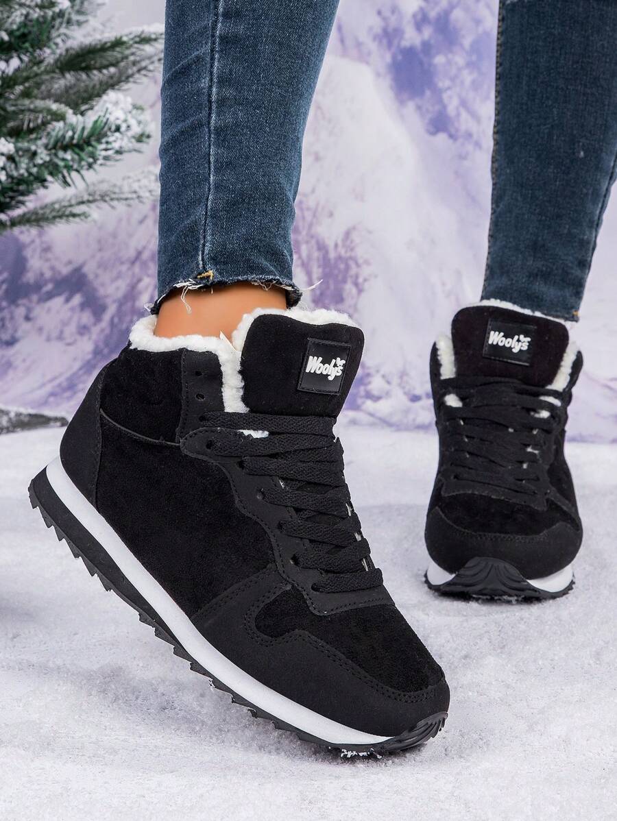 2025 Winter Women's Thermal Lined Warm Snow Boots, Wear-Resistant, Non-Slip, Suitable For Outdoor Activities, Unisex