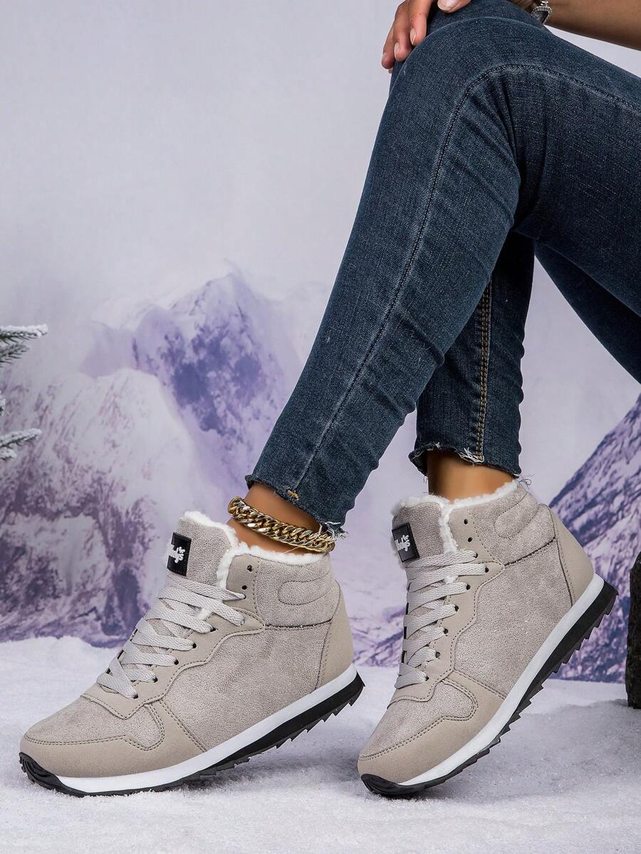 2025 Winter Women's Thermal Lined Warm Snow Boots, Wear-Resistant, Non-Slip, Suitable For Outdoor Activities, Unisex