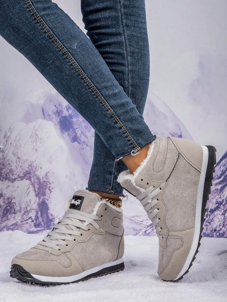 2025 Winter Women's Thermal Lined Warm Snow Boots, Wear-Resistant, Non-Slip, Suitable For Outdoor Activities, Unisex