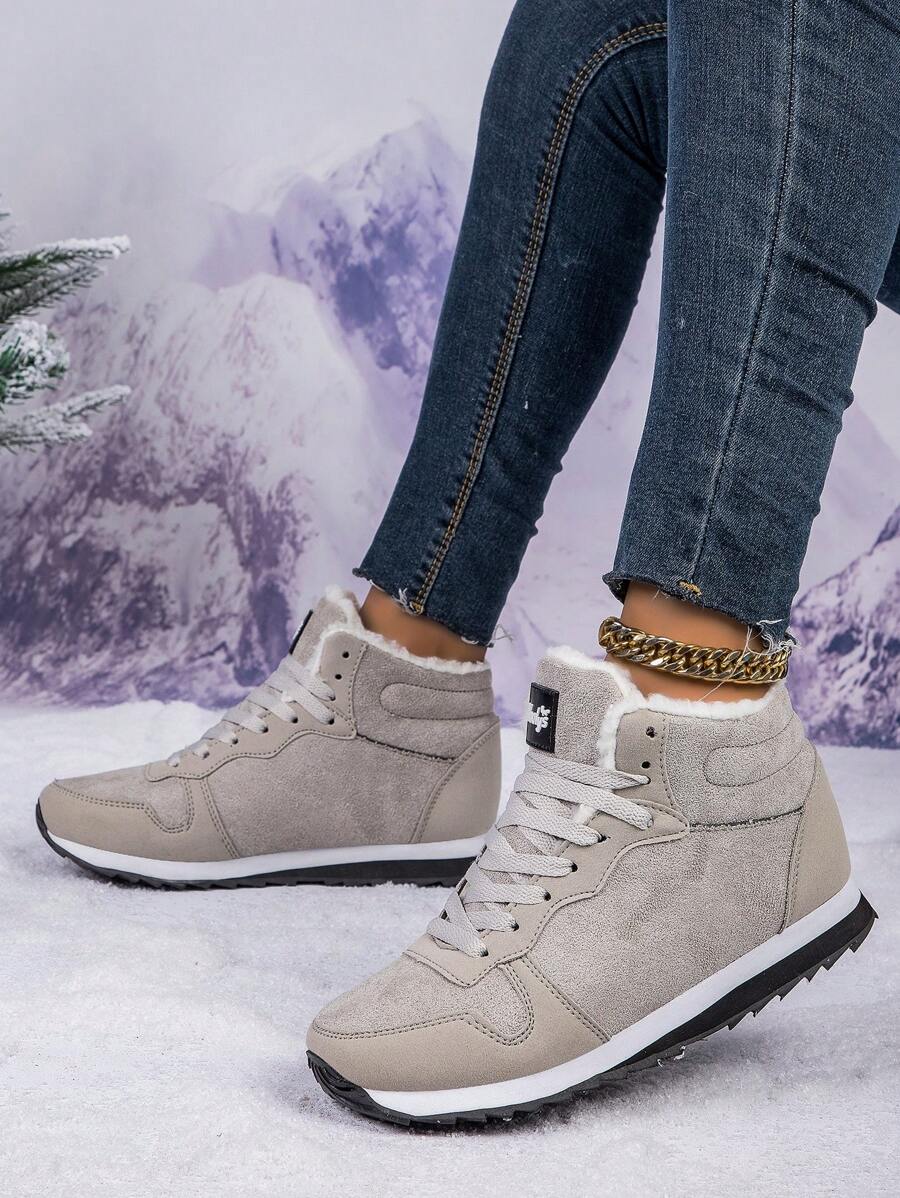 2025 Winter Women's Thermal Lined Warm Snow Boots, Wear-Resistant, Non-Slip, Suitable For Outdoor Activities, Unisex