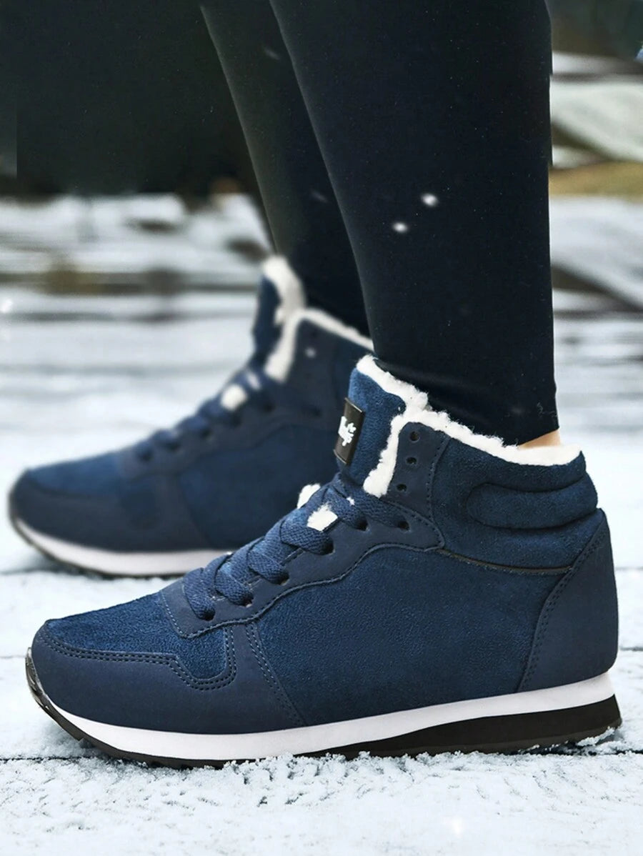 2025 Winter Women's Thermal Lined Warm Snow Boots, Wear-Resistant, Non-Slip, Suitable For Outdoor Activities, Unisex