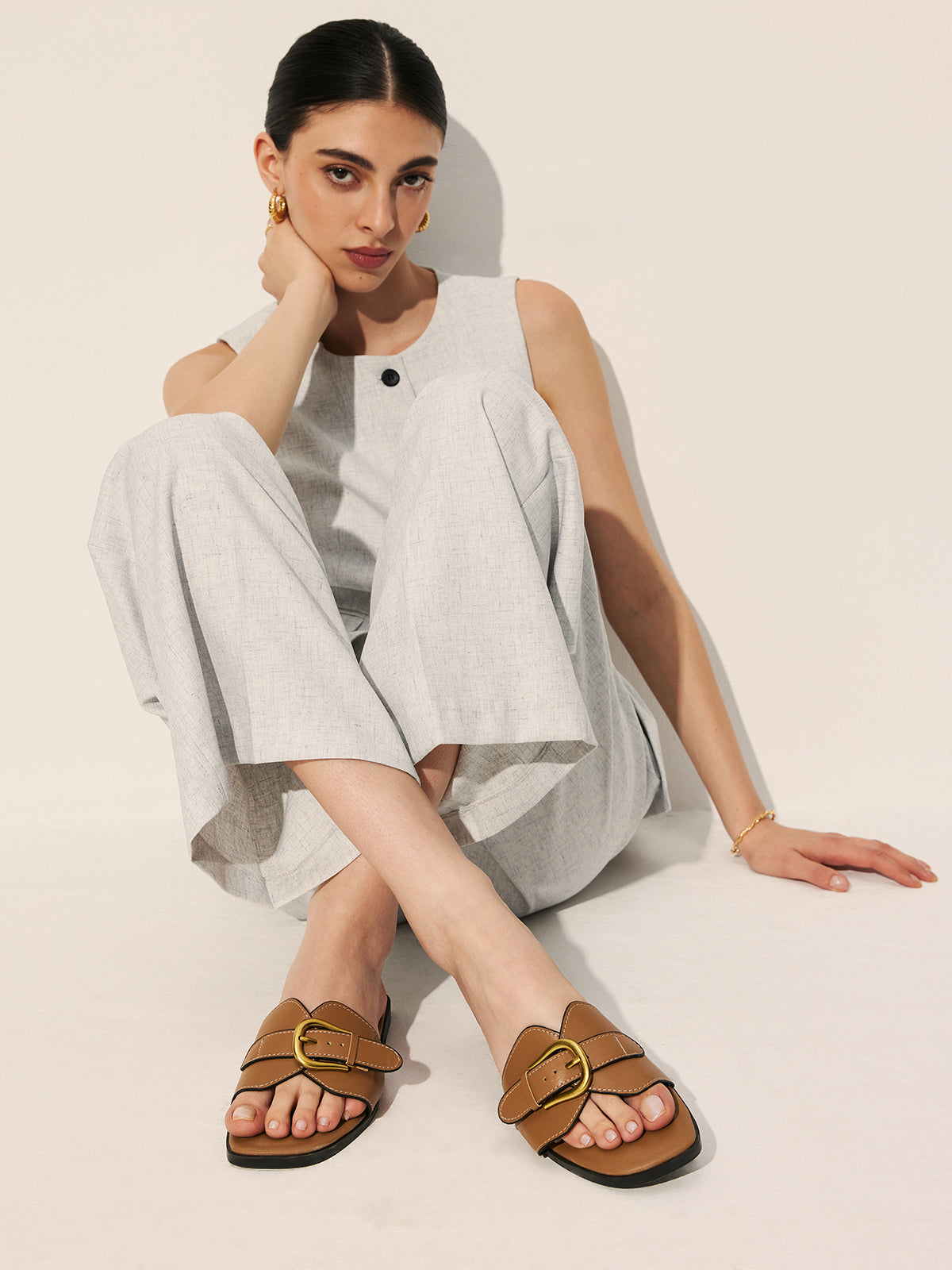 Strap Slide Sandals