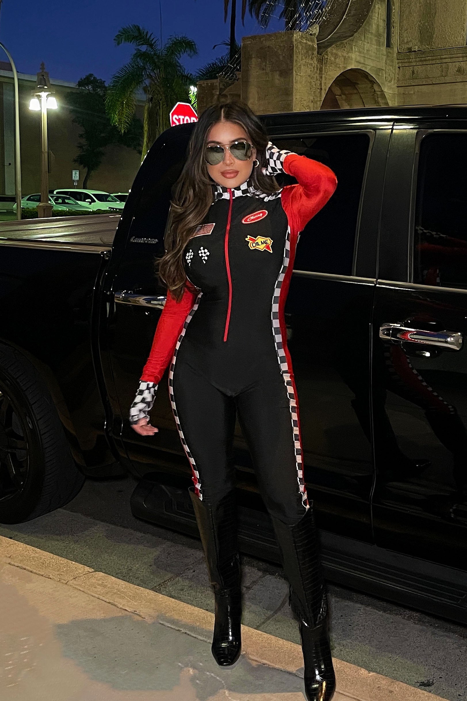 Burning Rubber 3 Piece Costume Set - Black