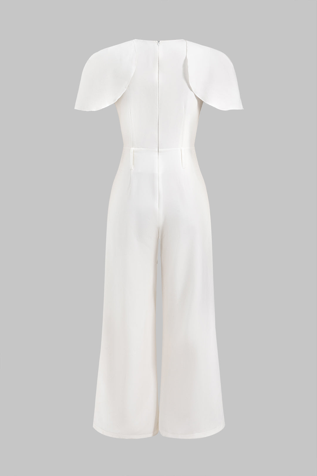 Metallic Ruffle Sleeveless Jumpsuit