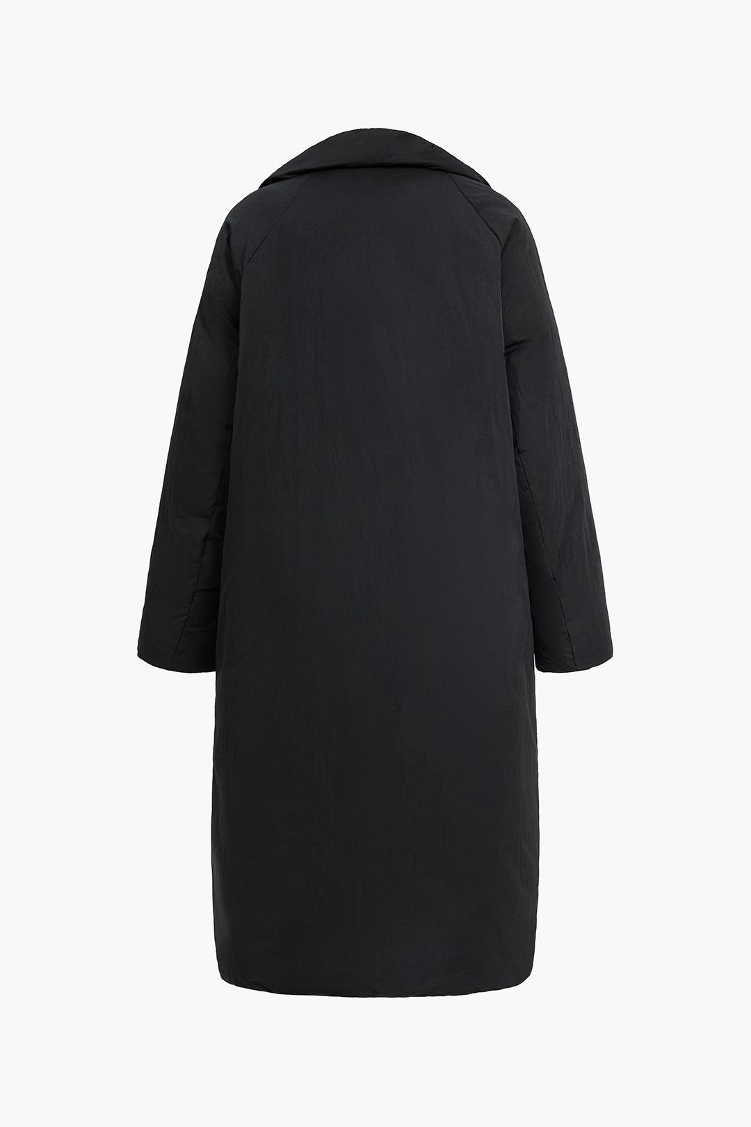 Padded Button Long Coat