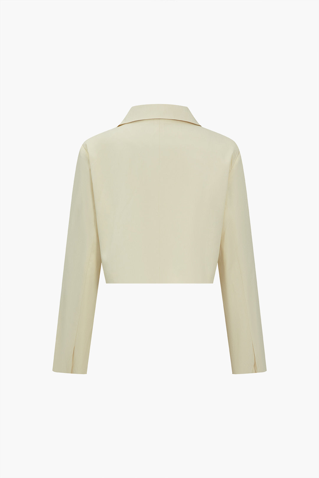 Basic Solid Crop Blazer