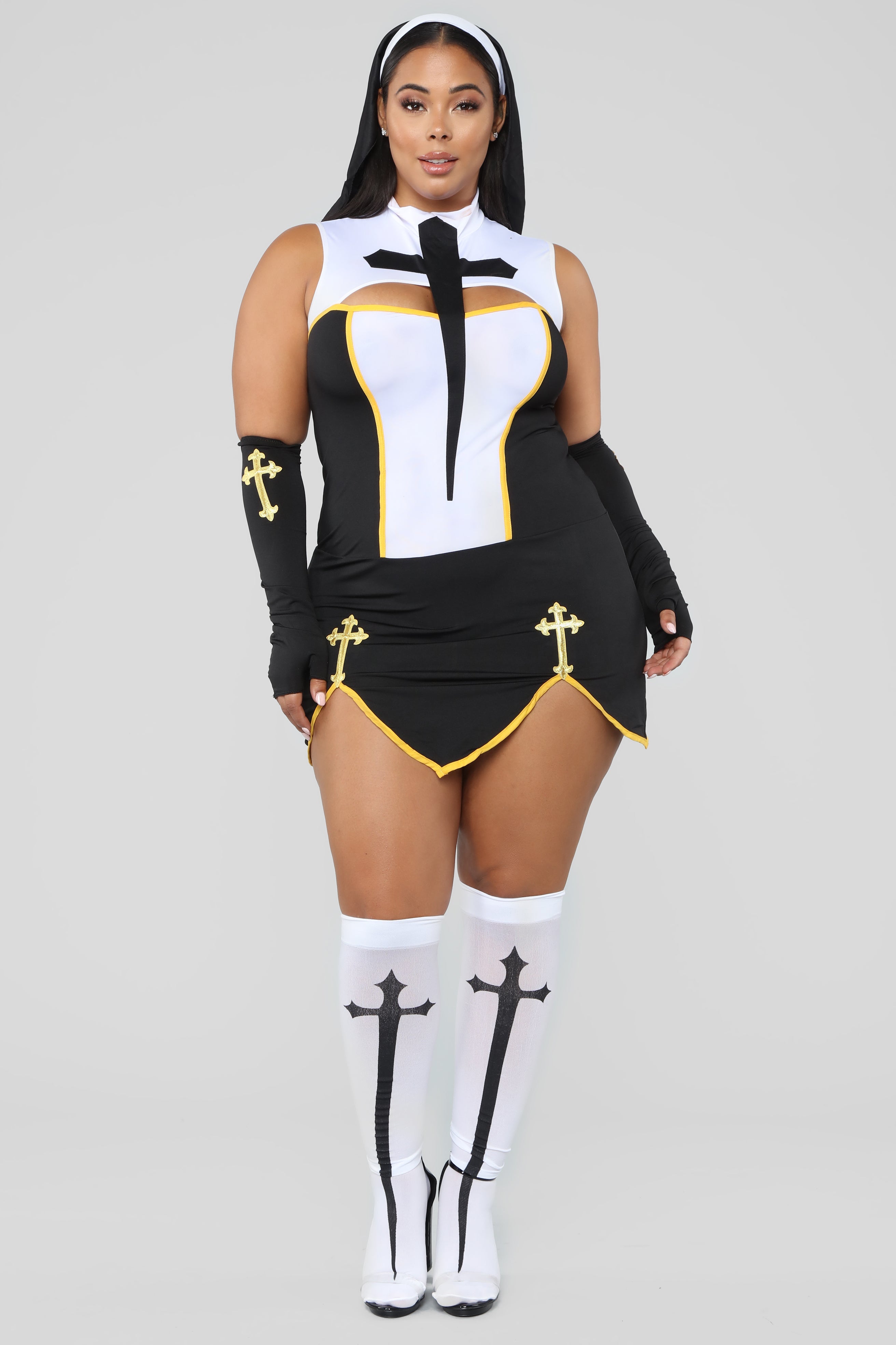 Bad Habits Nun  Costume Set