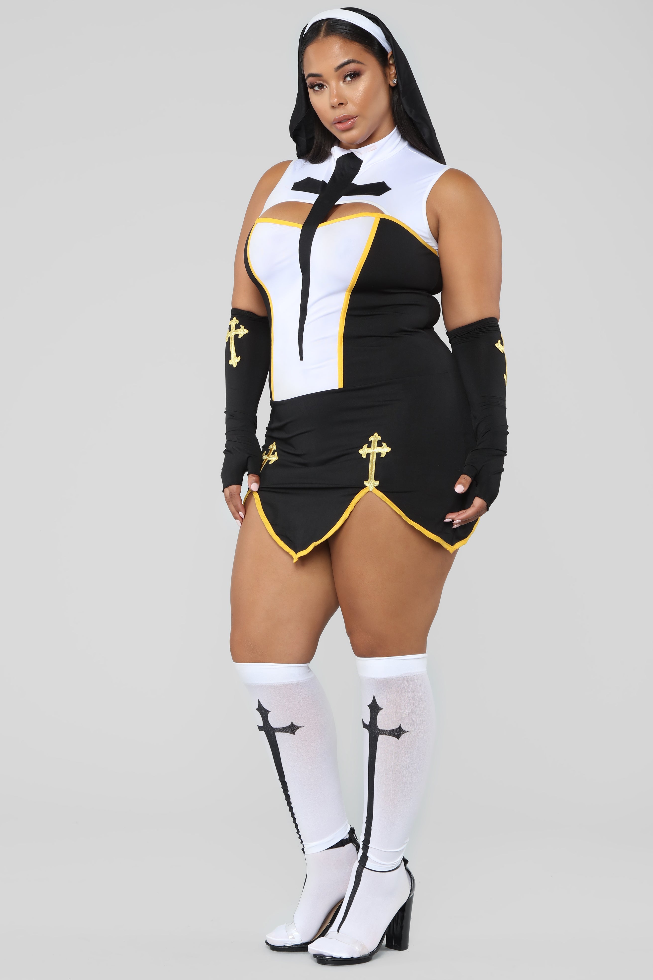 Bad Habits Nun  Costume Set