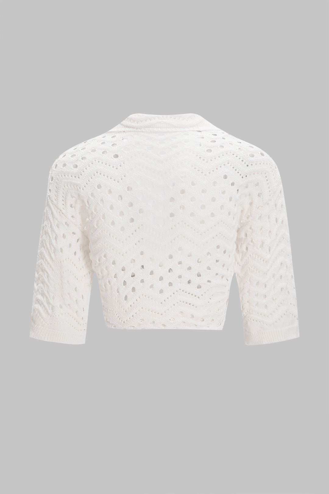 Knit Hollow Out Top And Trousers Set