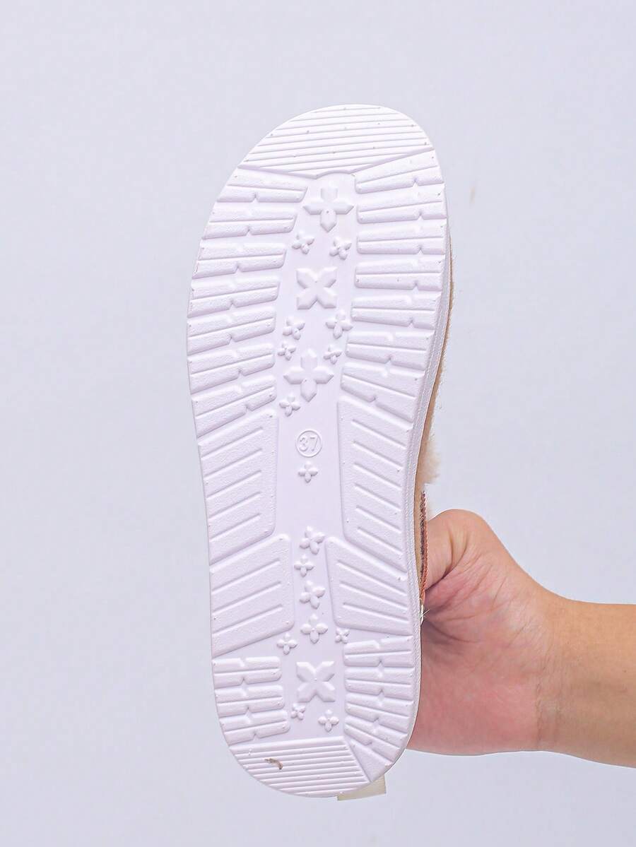 Women's Comfortable Plush Slip-On Flat Short Boots, Winter,Fur Boots