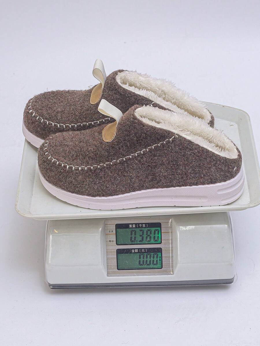 Women's Comfortable Plush Slip-On Flat Short Boots, Winter,Fur Boots