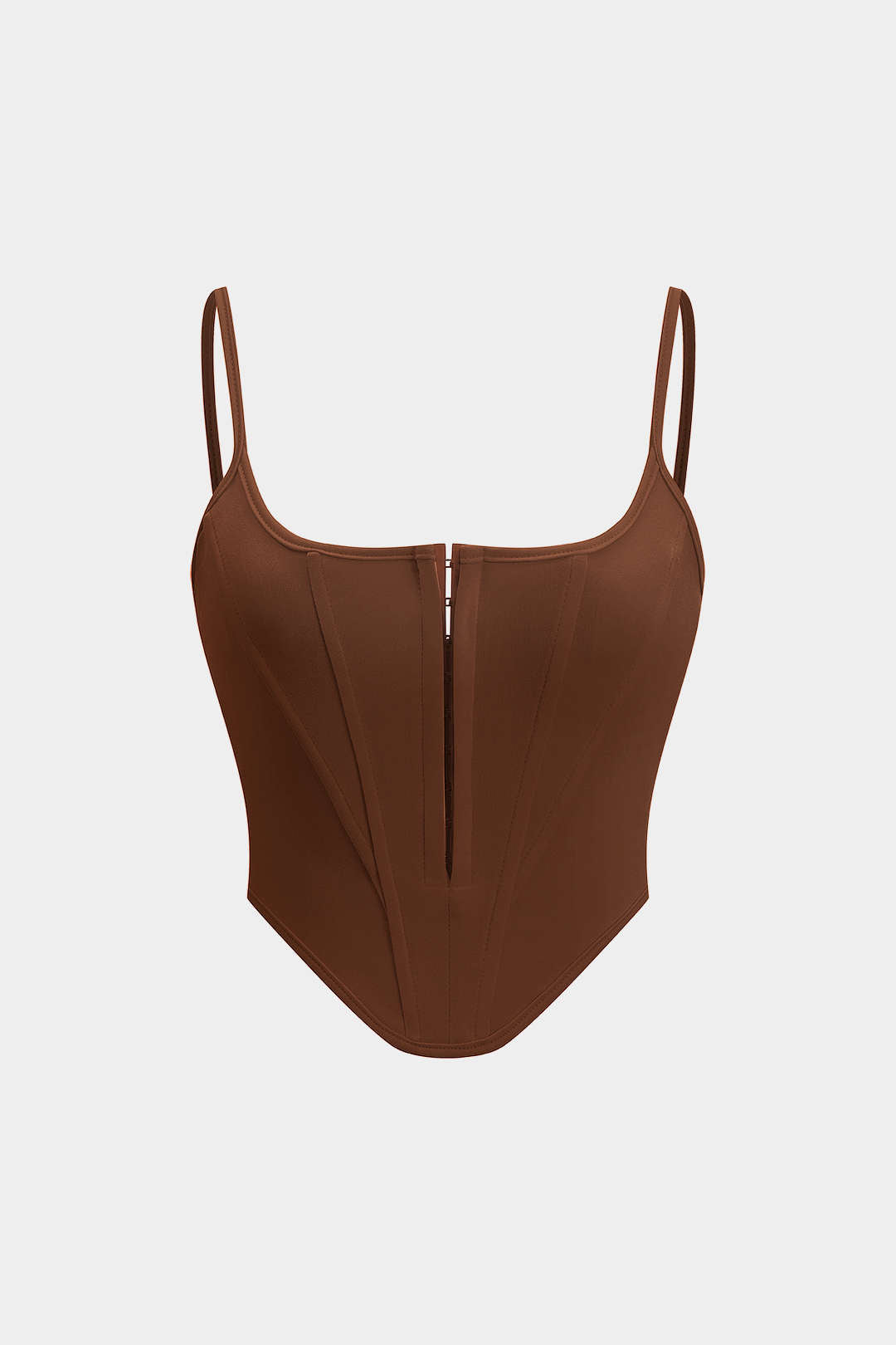 Solid Bustier Corset Tank Top