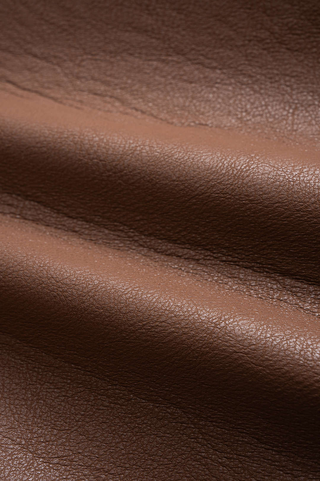 Faux Leather Belted Coat