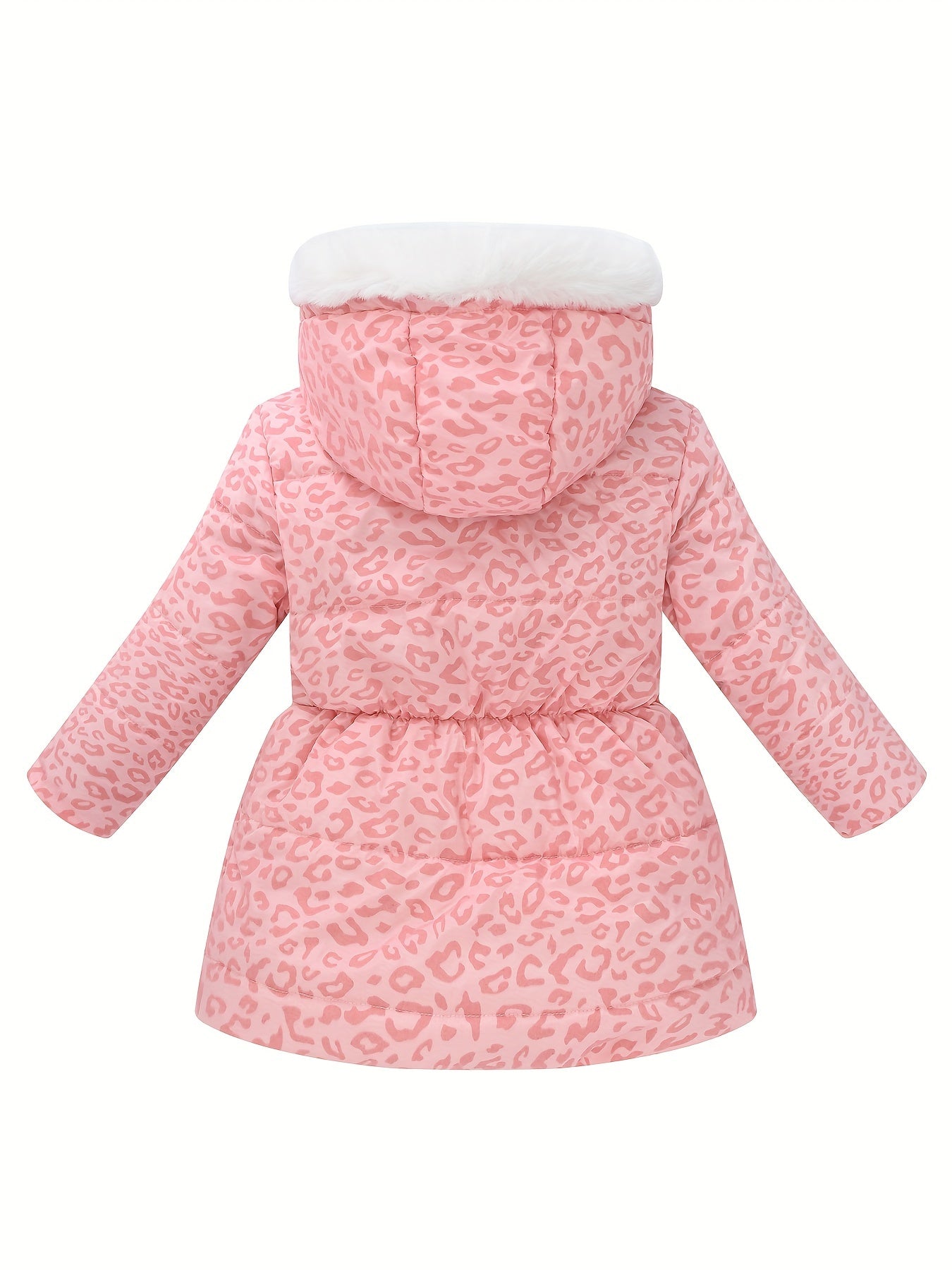 The new children's coat for autumn and winter features fashionable prints for girls. It is a long, waist-cinching, heart-shaped flocked fabric coat for children, full of childlike fun and still fashionable! The touch is delicate and Light Beige-friendly,