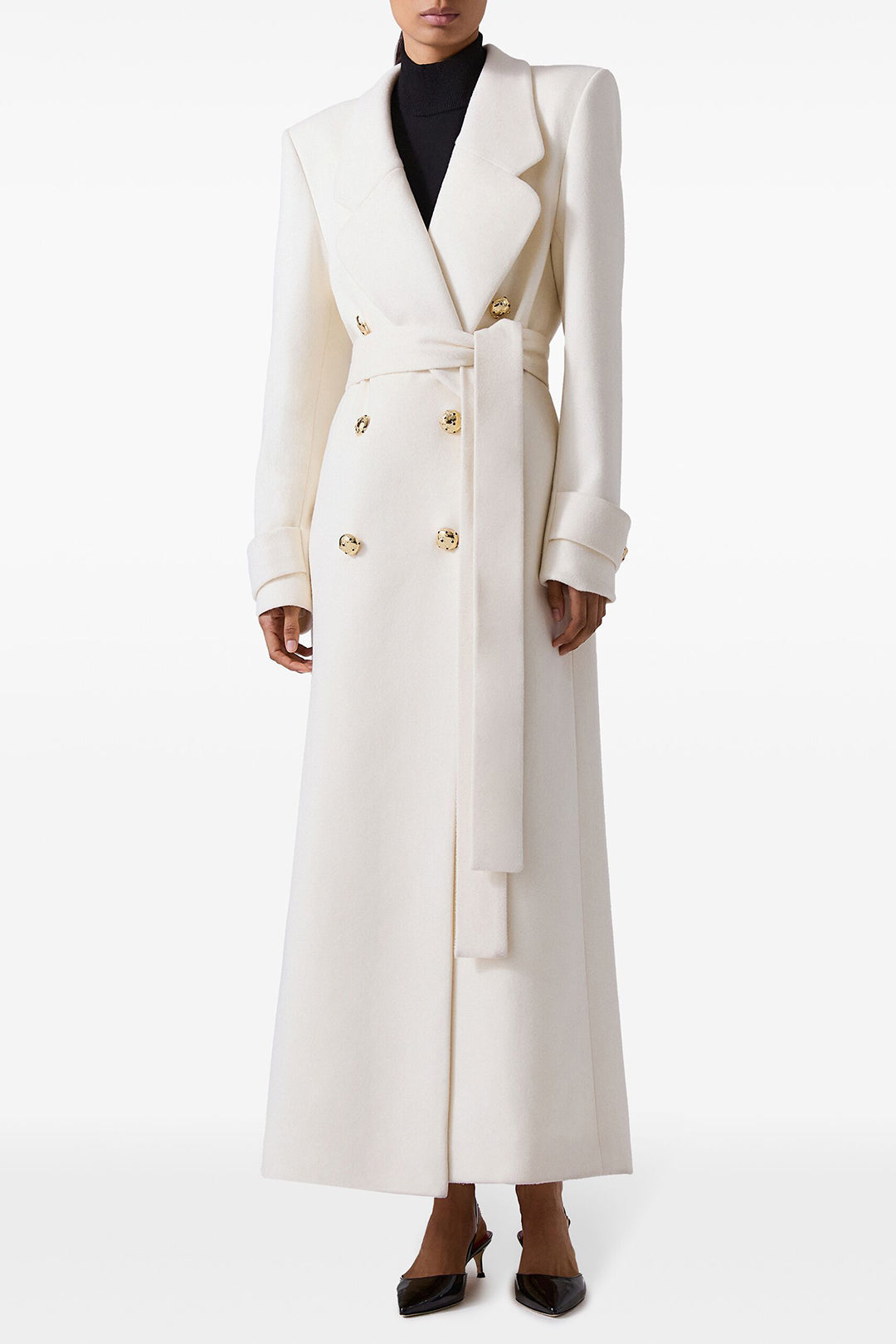 Long Double Breasted Trench Coat