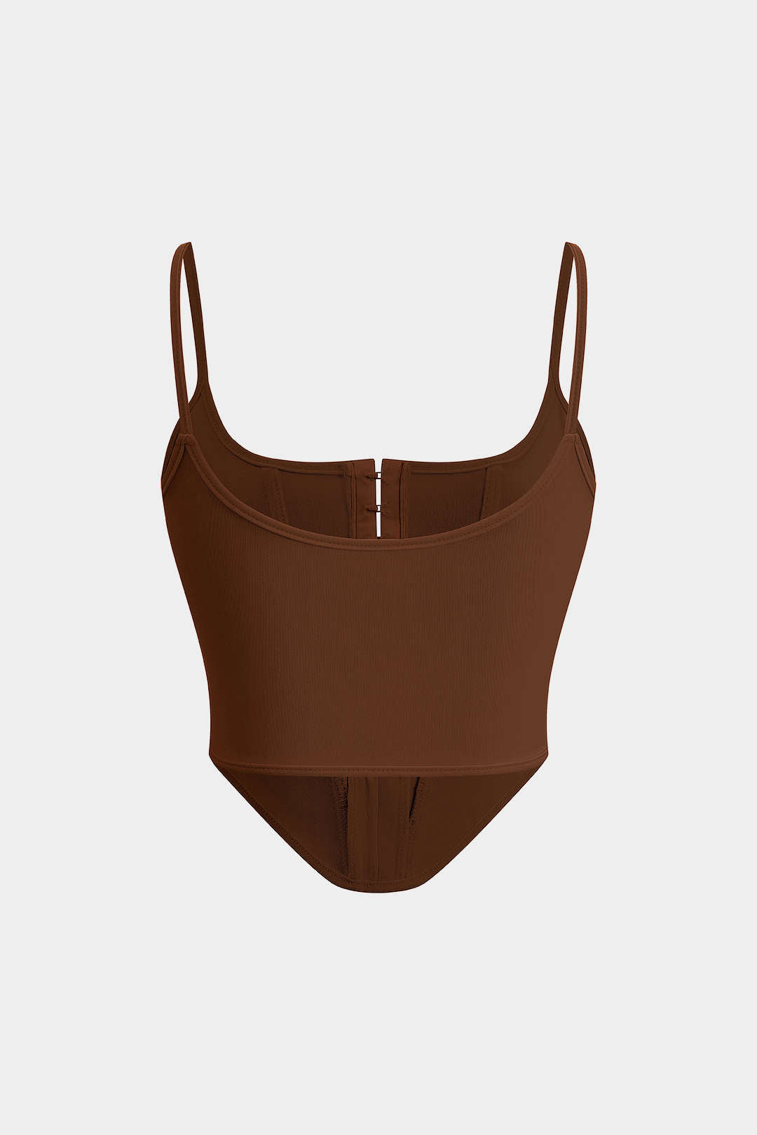 Solid Bustier Corset Tank Top