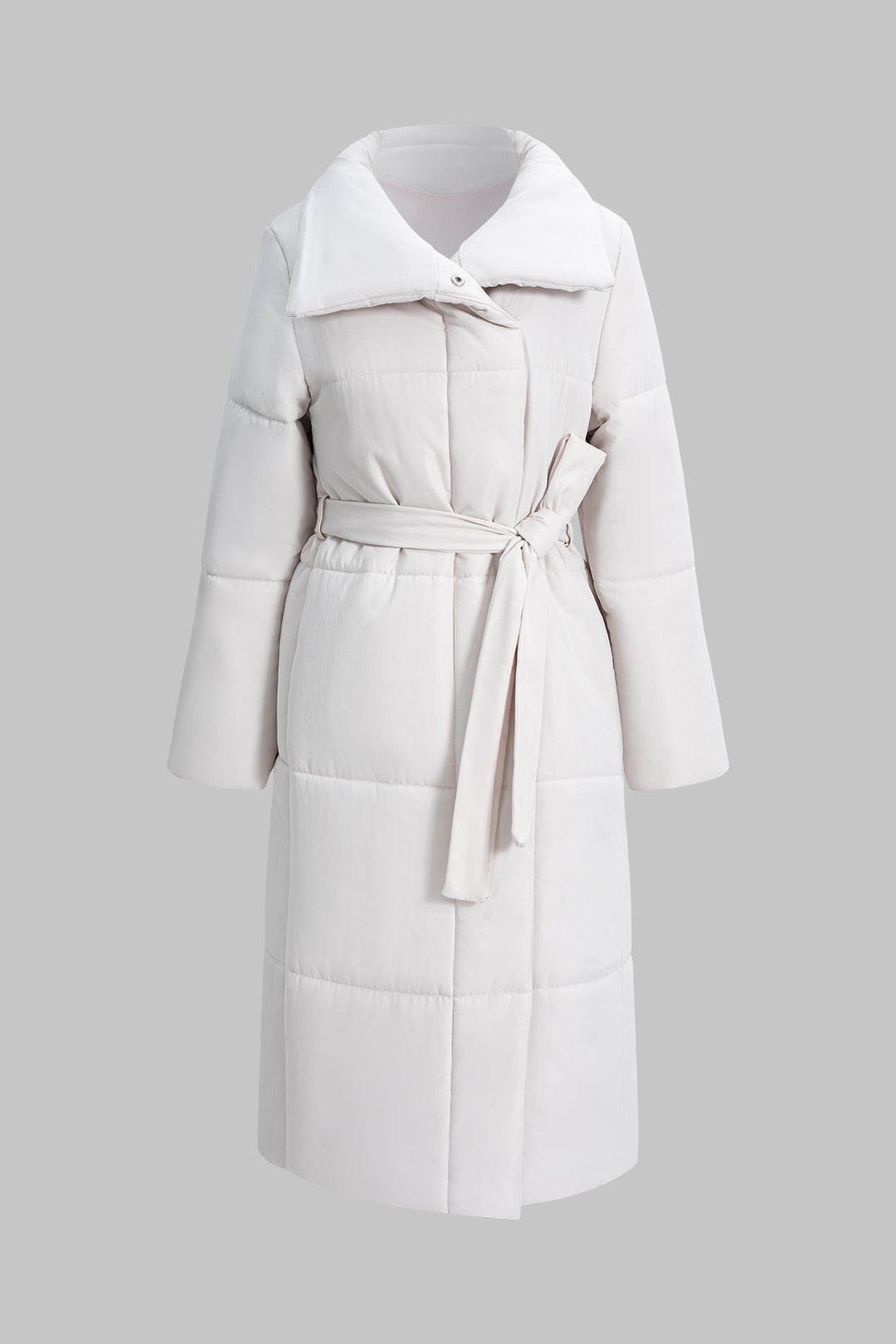 Lapel Tie-Front Coat