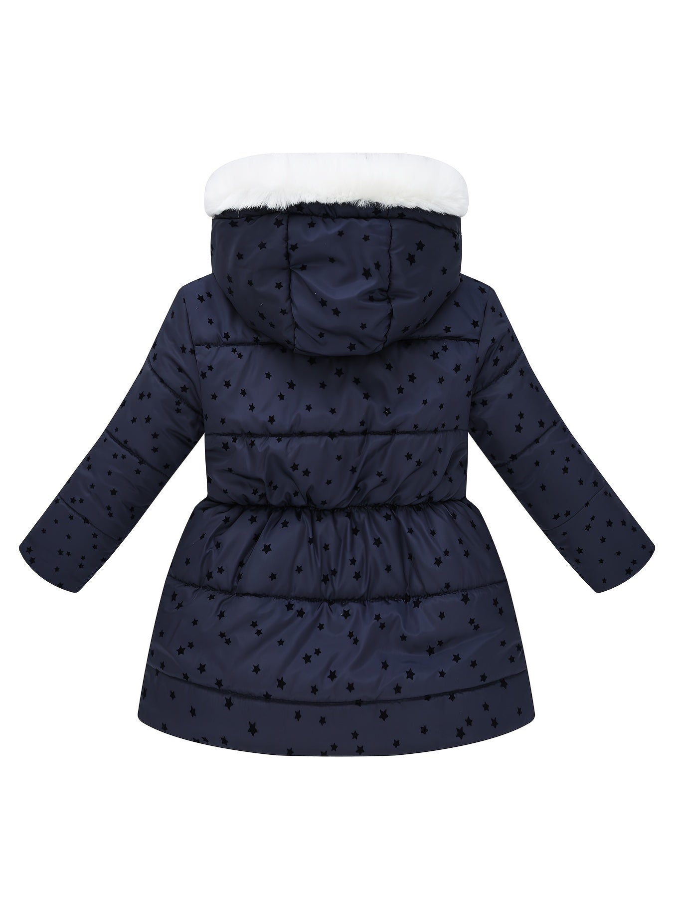 The new children's coat for autumn and winter features fashionable prints for girls. It is a long, waist-cinching, heart-shaped flocked fabric coat for children, full of childlike fun and still fashionable! The touch is delicate and Light Beige-friendly,