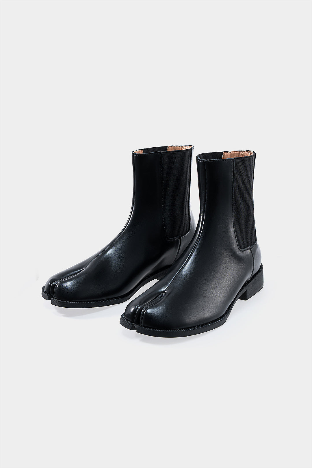 Patchwork Low-Heels Mid Calf Boots