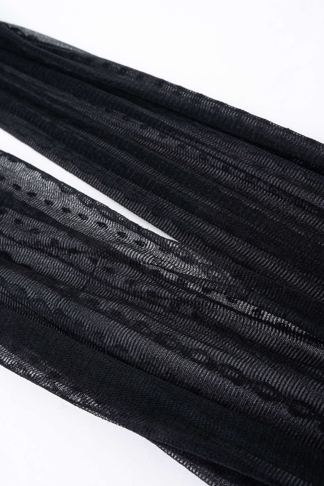 Mesh Diamond Pattern Vertical Stripes Sock