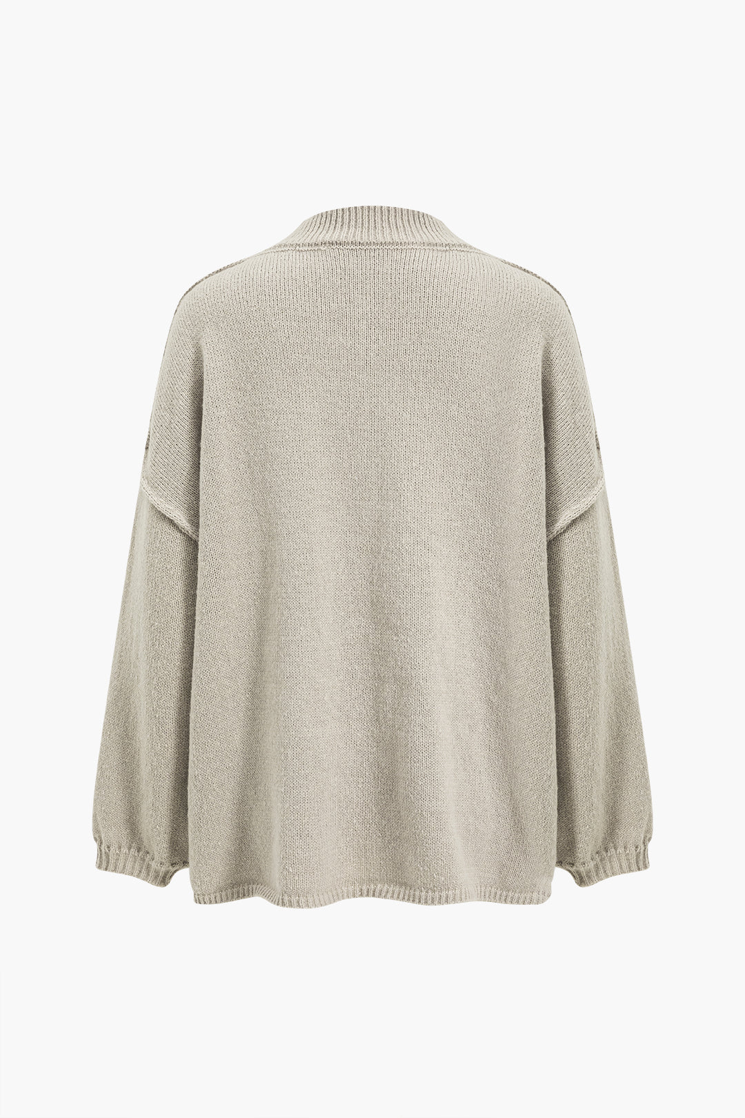 Button Up Ribbed Knit Sweater  Cardigan
