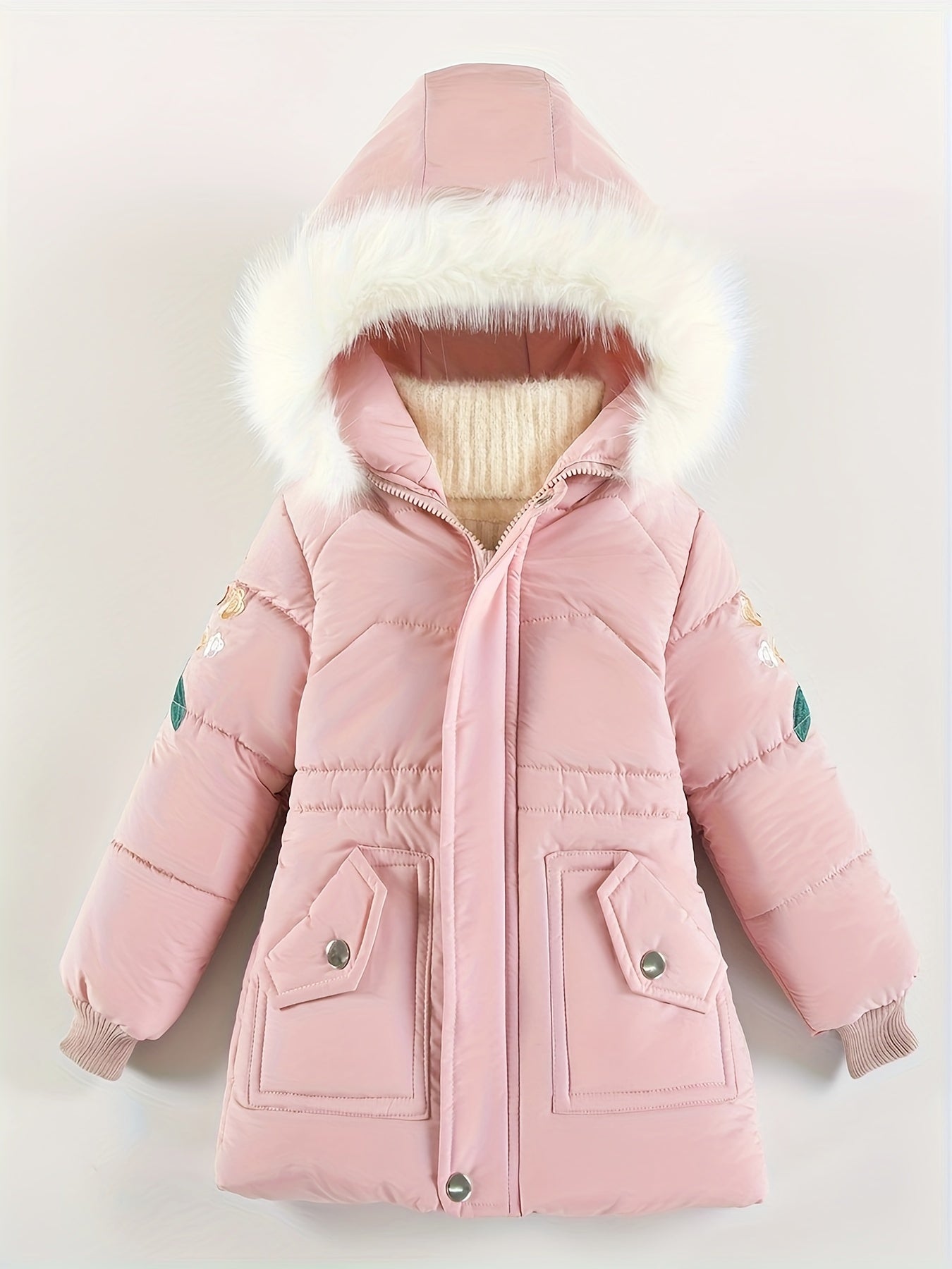 Girls Winter Parka Thickened Warm