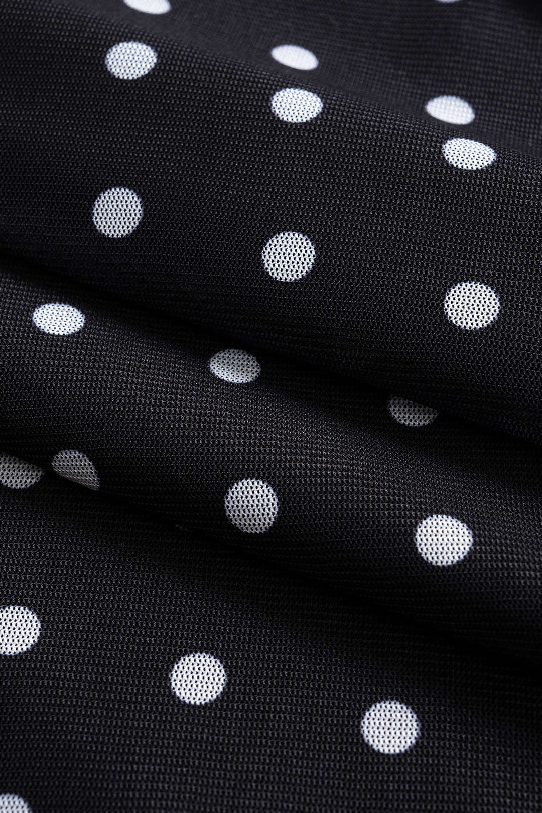 Polka Dots Print Metallic Decor Tube Top And Cut Out Skirt Set