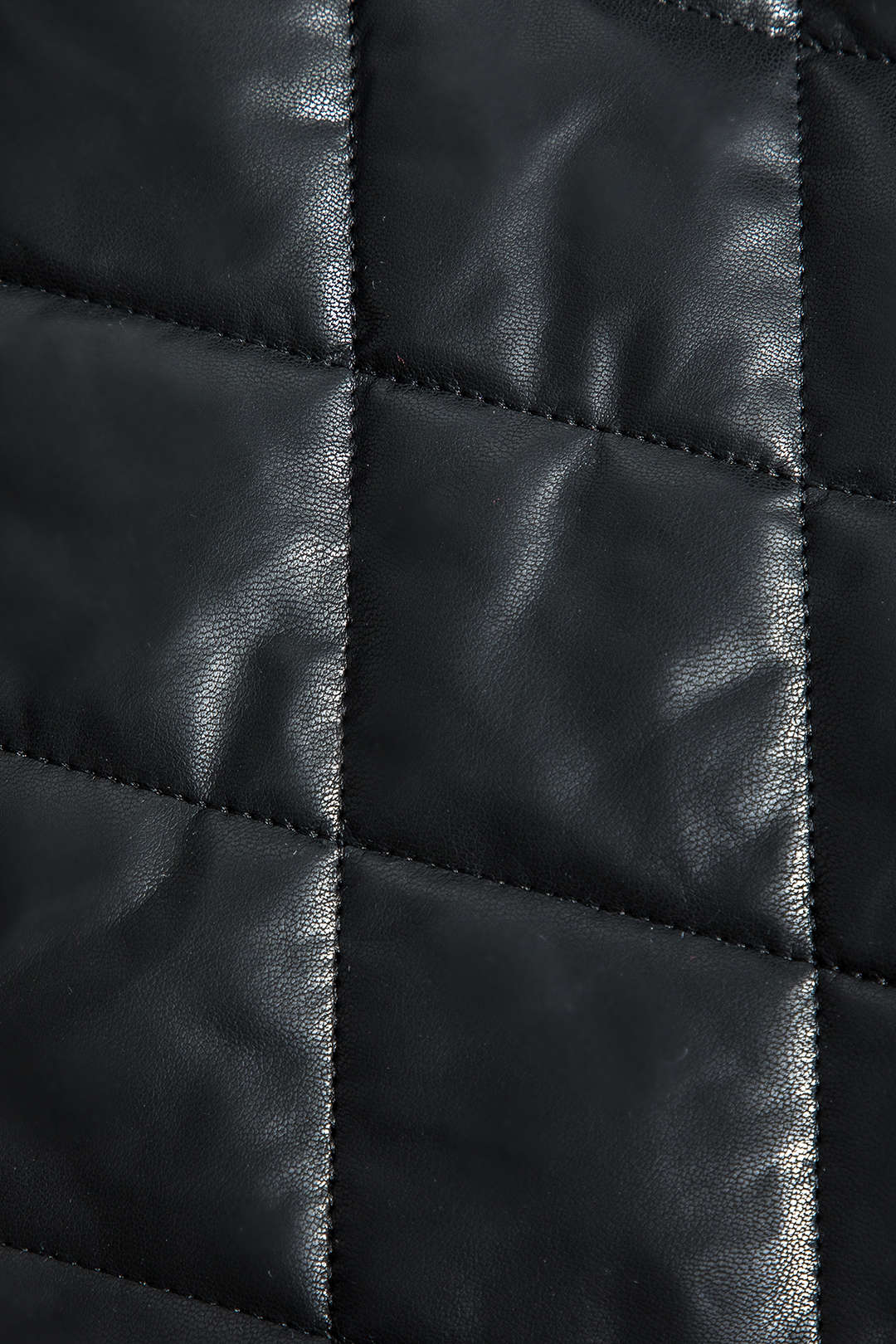 Faux Leather Button Pocket Jacket