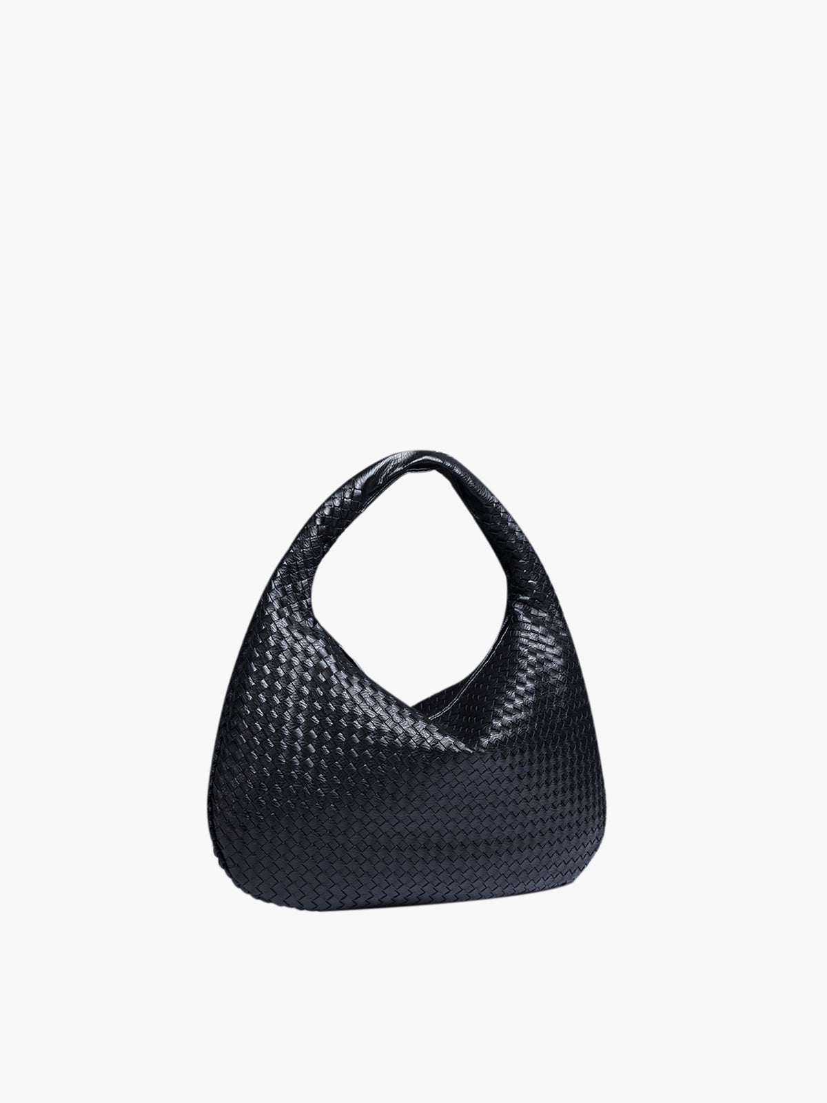 Maroon Woven Hobo Shoulder Bag