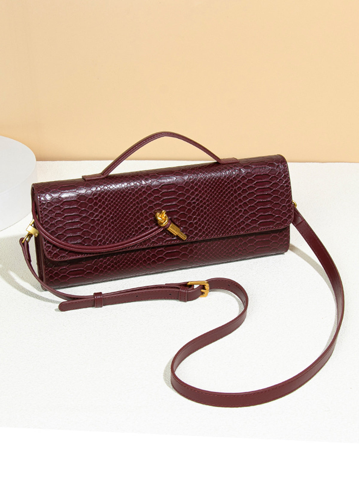 Crossbody Tote with Gold Hardware Bag
