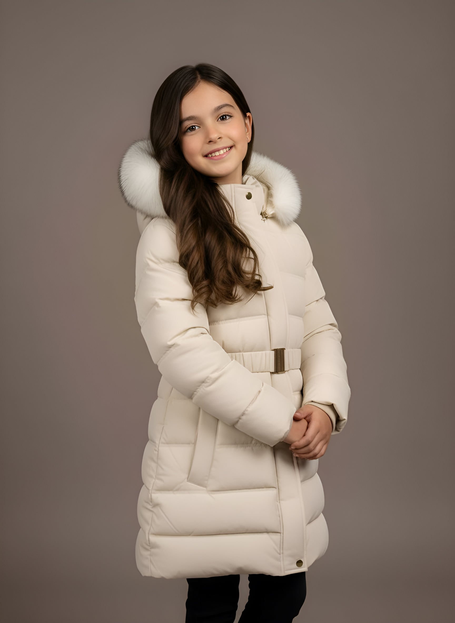 Girls Hooded Jacket Winter Coat