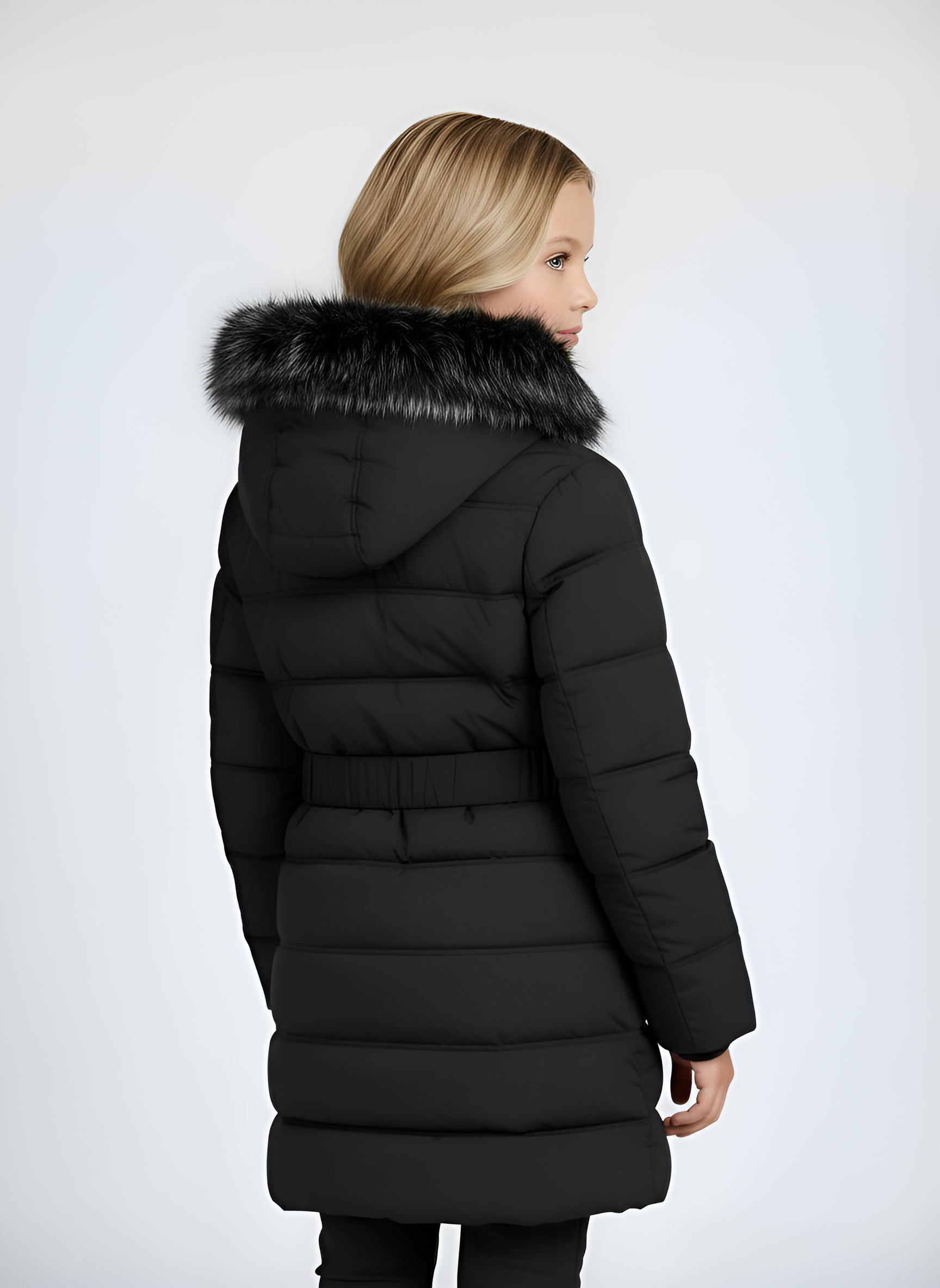 Girls Hooded Jacket Winter Coat