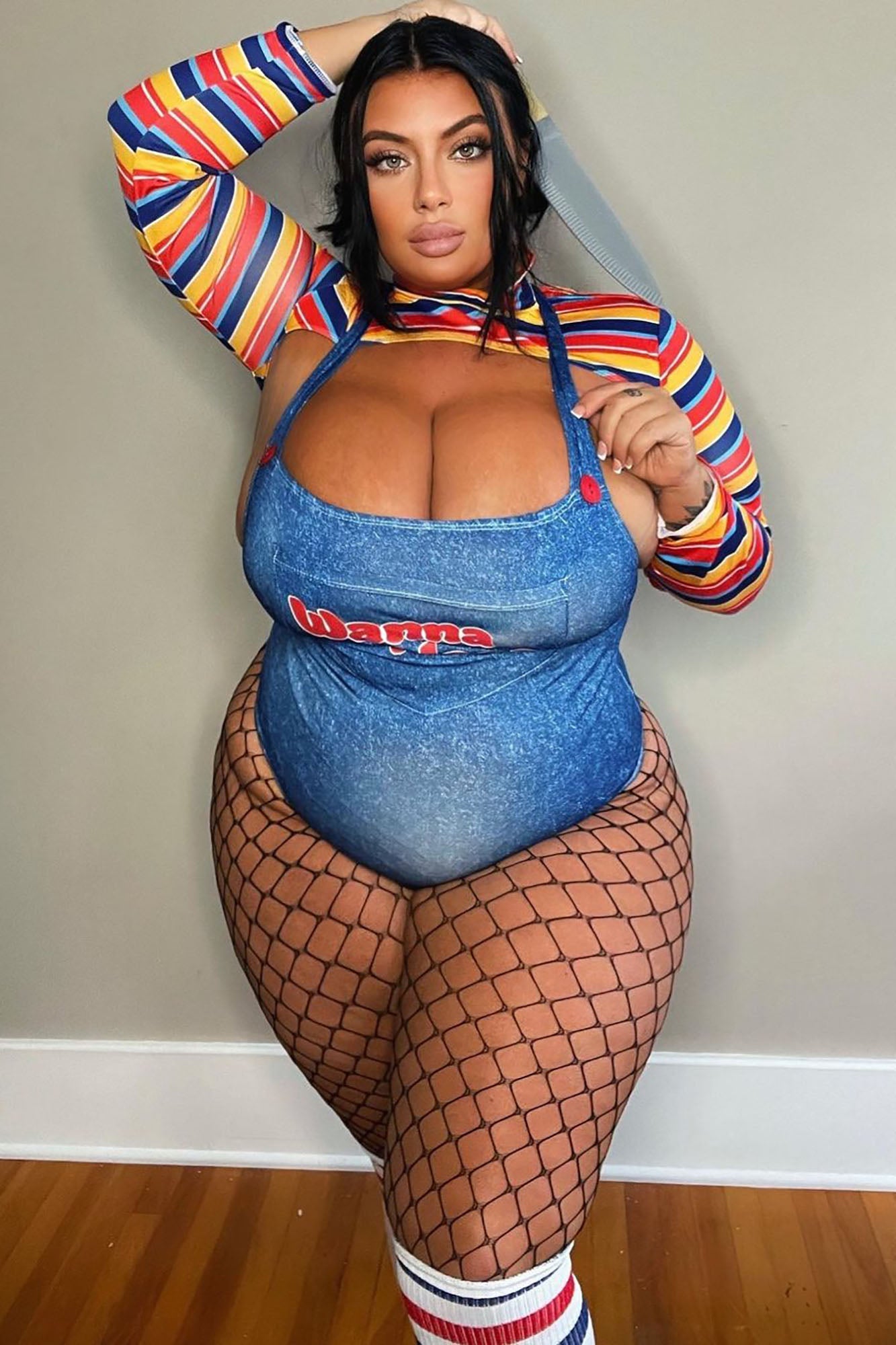 Wanna Play Evil Doll 5 Piece Costume Set - Multi Color