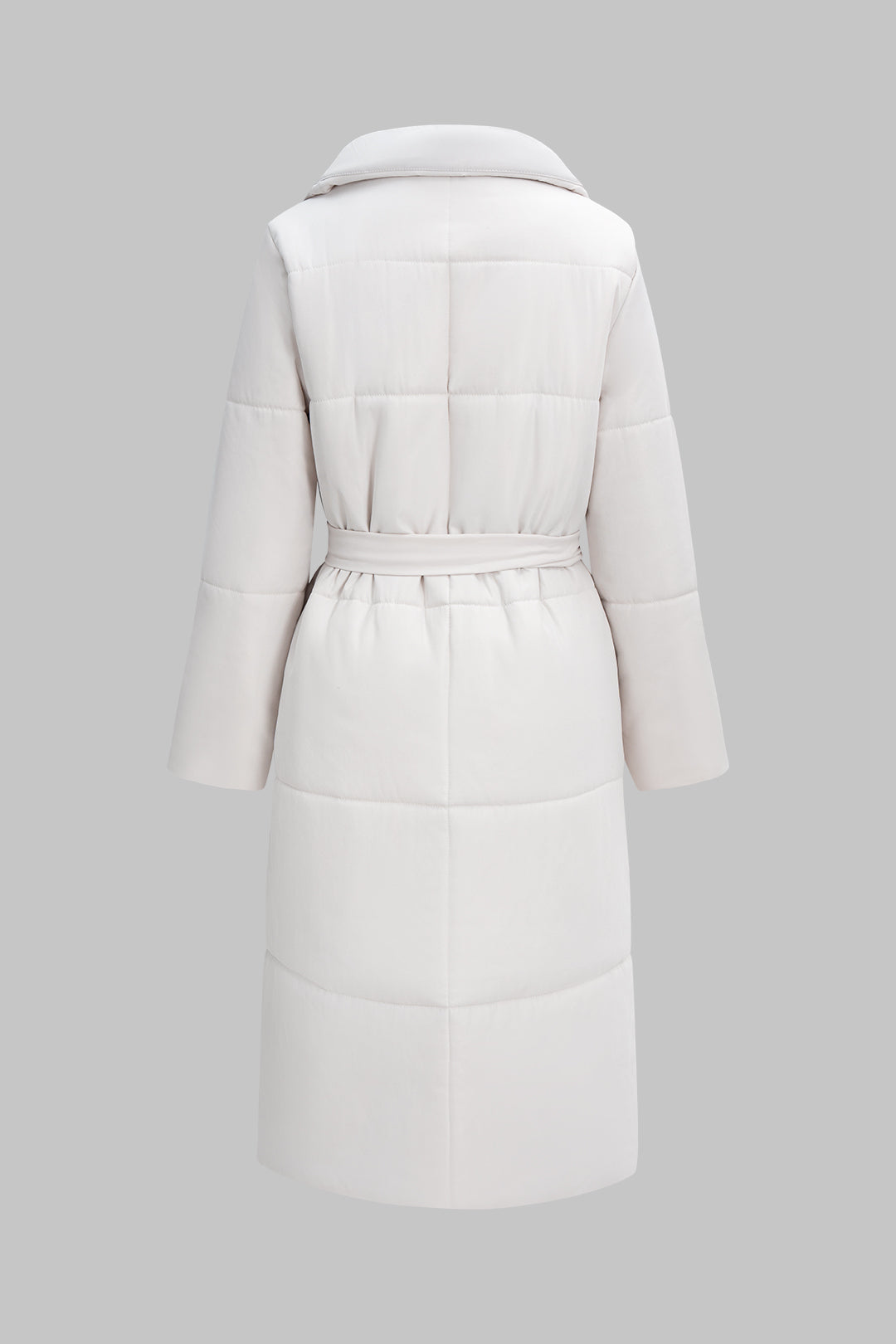 Lapel Tie-Front Coat