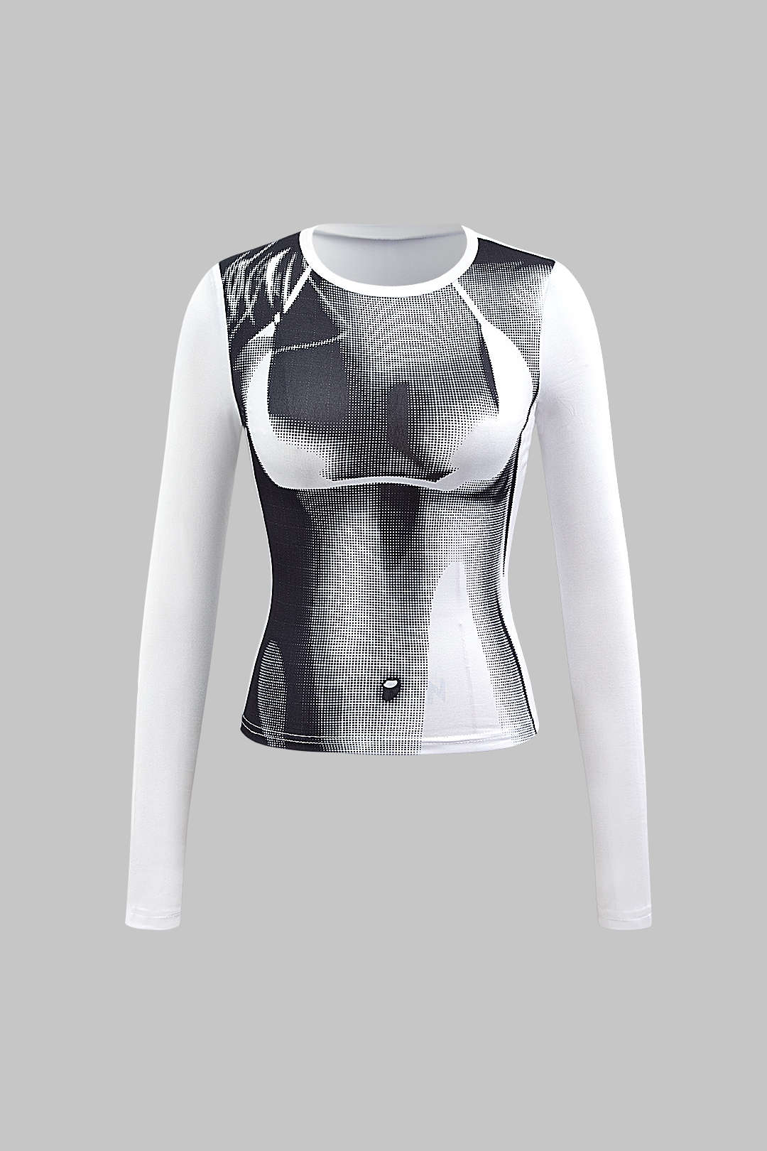 Body Heat Print Long Sleeve Top
