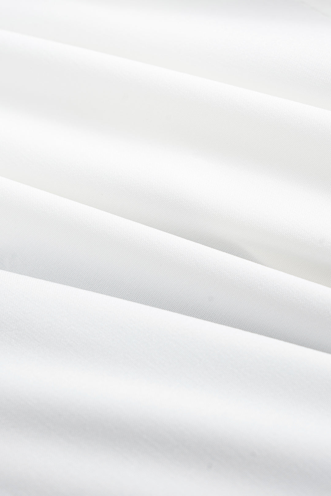 Metallic Decor Contrast Pleated V-Neck Long-Sleeve Shirt