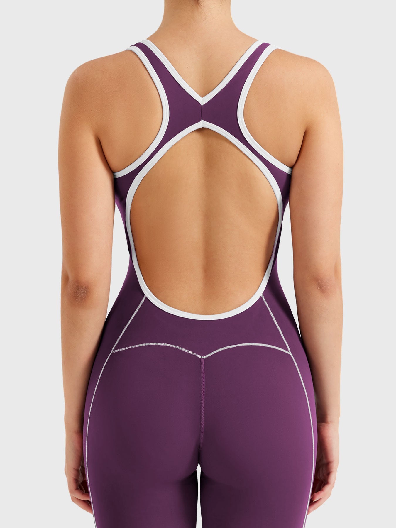 Antonia Contrast Trim Flared Jumpsuit